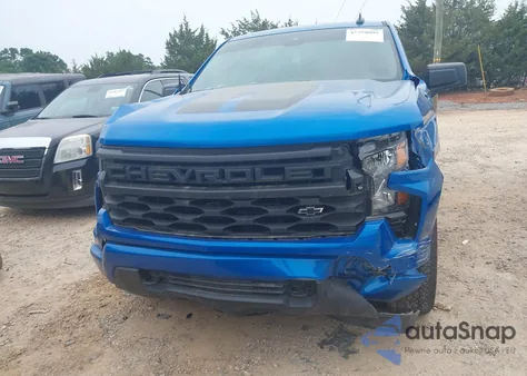 2024 Chevrolet Silverado 1500 4Wd Short Bed Custom из США, поврежденный, VIN 1GCPDBEK7RZ214839